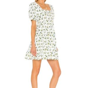 Faithfull the Brand Eldora Dress Mini Dress Bendita Floral Print Women’s Size 12